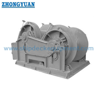 ไฮดรอลิก น้ําตกลาก Winch Double Drum Winch ด้วยการควบคุมทางไกล