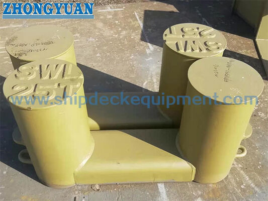 NS 2584 เสาคู่ Bitt สำหรับการจอดเรือและลากจูง | Bitts ดาดฟ้าเหล็กเชื่อม