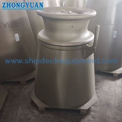 ISO 13776 Deck Stand Pedestal Roller Fairlead แผนการเชือกม้วนลําเดียวสําหรับการจอดและลากเรือ