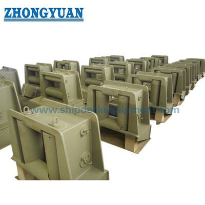 สี่ลูกกลิ้งสากล Fairlead พร้อมลูกกลิ้งด้านบน | ISO 13733 ประเภท 4R สำหรับการผูกเรือและการลากจูง