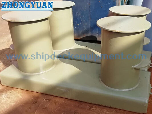 เหล็กเชื่อมเสากลอนเหล็กเชื่อมแบบสองหางพร้อมฐานกว้าง | ISO 13795 ประเภท B สำหรับการจอดเรือและการลากจูง