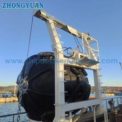 2.516T ไฮดรอลิก แฟนเดอร์เครน แฟนเดอร์ยาง Davit สําหรับอุปกรณ์เรือ