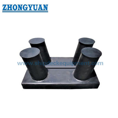 Bollard Double Bitt Bollard GB 556 SH แบบเชื่อมประดิษฐ์พร้อมอุปกรณ์จอดเรือฐานกล่อง