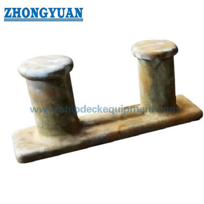 เหล็กหล่อ Heavy Double Bitt Bollard ASTM A27-70-36 Ship Mooring Equipment