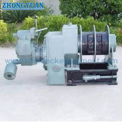 เรือ อลูมิเนียม นักบินบันได Winch ISO 7364 แบ่ง Drum พนูเมติกมอเตอร์ขับเคลื่อน