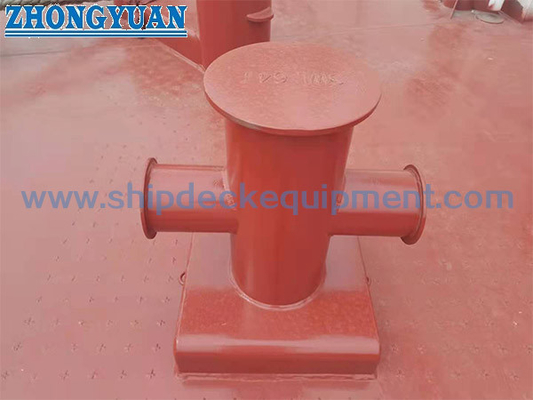 CB / T 3845-2000 จัดส่งอุปกรณ์จอดเรือแบบ Single Cross Bitt Cruciform Bollard