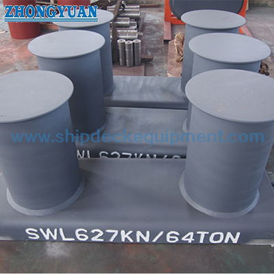 GB 556 โคมไฟสนามแบบ Double Bitts Bollard ที่ประดิษฐ์ขึ้นพร้อมอุปกรณ์จอดเรือฐานจาน
