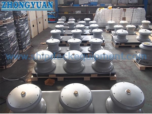 JIS F 2014 แบบฟอร์ม BF BS 2 Rollers Closed Type Shipside Fairlead Rollers Ship Mooring Equipment