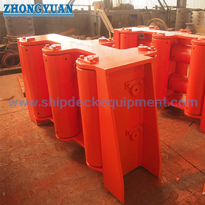 CB 3015 Type B Four Steel Rollers Marine Fairlead สำหรับอุปกรณ์ลากจูงเรือวิศวกรรม