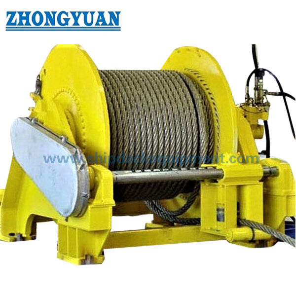 รอกลากไฮดรอลิกสำหรับเรือเดินทะเล 70-1000 kN | แบบดรัมเดี่ยวหรือดรัมคู่สำหรับลากจูงเรือ