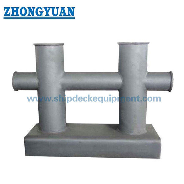 GB / T 554 รอยเชื่อมแบบ Double Cross Bitt Bollard Ship Mooring Equipment อุปกรณ์จอดเรือ