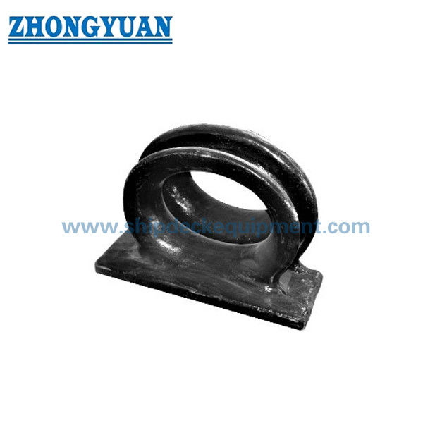 CB 34 Type C หล่อเหล็กดาดฟ้าเชื่อม Mooring Chock Ship Mooring Equipment