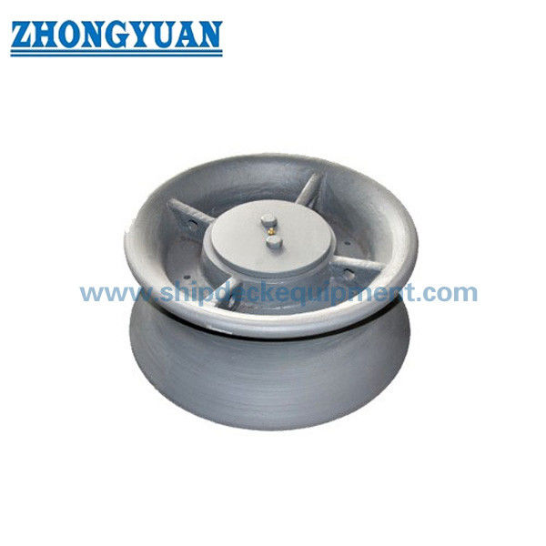 ISO 13755 ประเภท A หล่อเหล็กลูกกลิ้งเดี่ยว Fairlead ไม่มีฝาครอบกันฝุ่นอุปกรณ์จอดเรือ