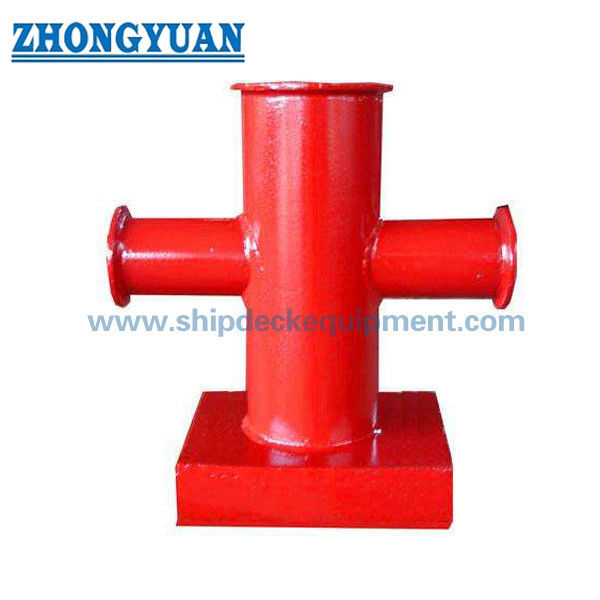 CB / T 3845-2000 จัดส่งอุปกรณ์จอดเรือแบบ Single Cross Bitt Cruciform Bollard