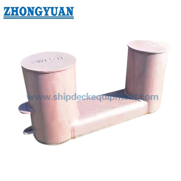 เสาเหล็กเชื่อม ISO 13795 Type A พร้อมอุปกรณ์ลากจูงเรือแผ่นฐานขนาดกะทัดรัด