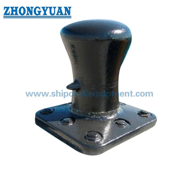 เสาเหล็กหล่อแบบ Single Bitt พร้อม Bolt Anchorage Ship Mooring Equipment