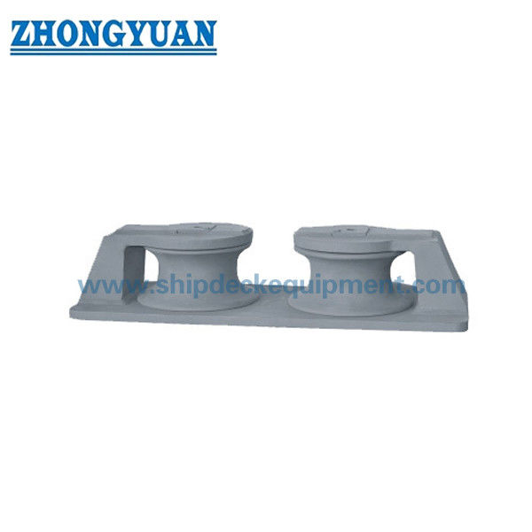 CB 39-66 Type B Open Type 2 Rollers หล่อเหล็กหล่อลูกกลิ้งเหล็ก Fairlead Ship Mooring Equipment