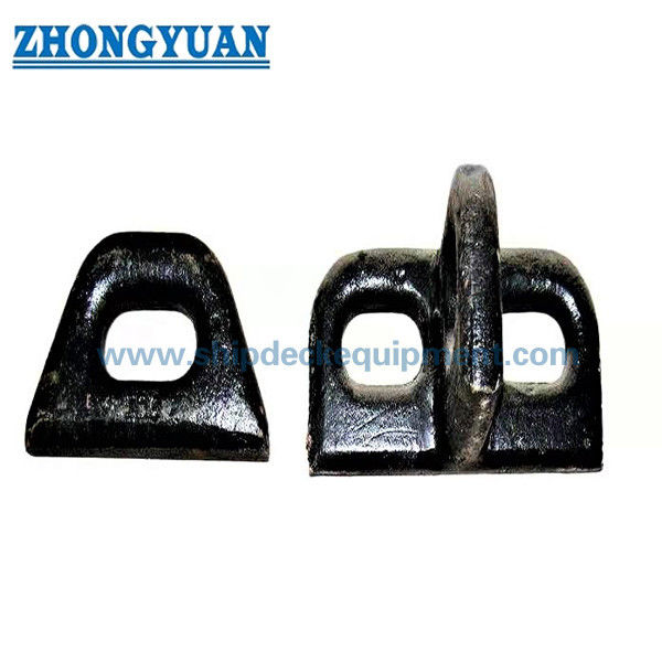 ISO 8146 วัสดุตีขึ้นรูปวงรี Eyeplate Lifting Eye Plate อุปกรณ์จอดเรือ