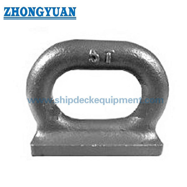 JIS F 3410 Type F การตีเหล็กแผ่นเชื่อม Ovel Eyeplate Ship Mooring Equipment